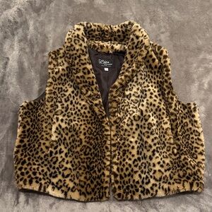 Nana Creations vintage faux fur Vest